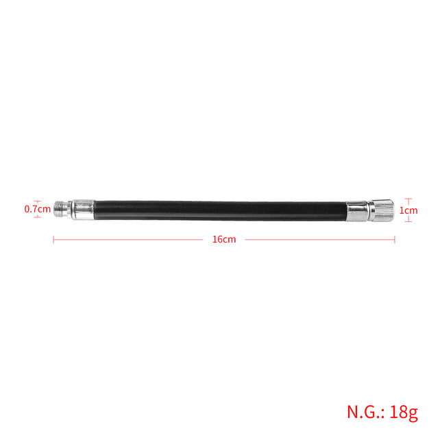 For Xiaomi scooter inflatable extension cord original model inflatable extension valve M365 Pro Pro2 1S extension tube Black