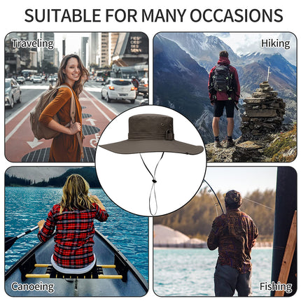 Sun Hats with UV Protection, Wide Brim Cap for Hiking and Safari