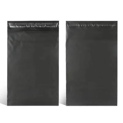 100pcs Black E-commerce Mail Bags, 30x42cm