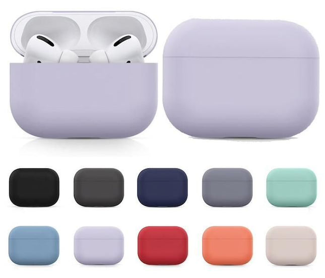 Silicone Case for AirPods Pro, Light Pink - Protective Cover Compatible with Apple