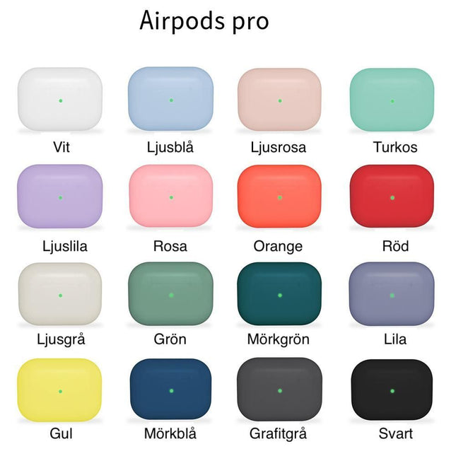AirPods Pro Silicone Case Graphite Grey, Multiple Colors Protection Cover