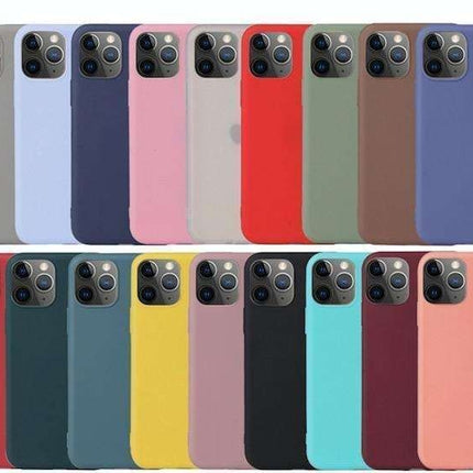 iPhone 14 Case, Light Blue Matt TPU Shell