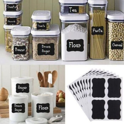 36-pack Black Chalkboard Labels, 3.5 x 2 inches