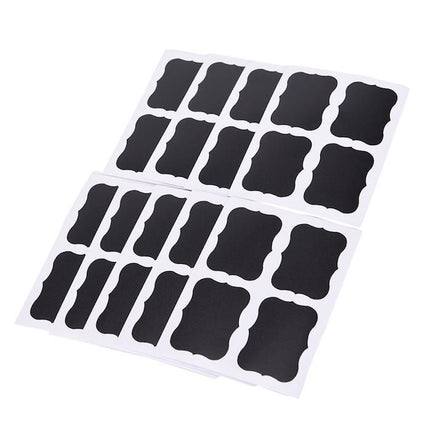 36-pack Black Chalkboard Labels, 3.5 x 2 inches