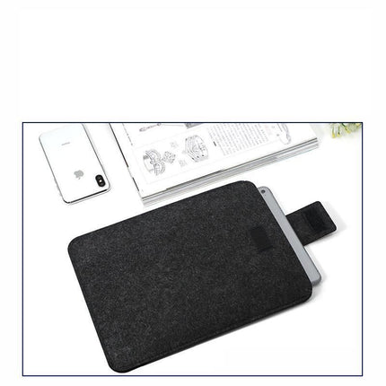 MacBook Pro sleeve Dark gray wool felt case, compatible with MacBook Air, 13-inch
