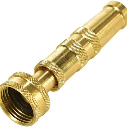 Heavy-Duty Brass Hose Nozzle, Adjustable Twist Hose Nozzle, Jet Sweeper Nozzle, Garden Sprayer