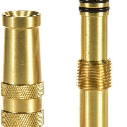Heavy-Duty Brass Hose Nozzle, Adjustable Twist Hose Nozzle, Jet Sweeper Nozzle, Garden Sprayer