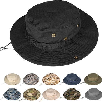 Sun Hats for Men Women Boonie Hat UPF 50+ Bucket Hat Wide Brim UV Protection Fishing Hiking Safari Outdoor Hats