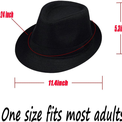 1920s Men Fedora Hat Cap for Men,Manhattan Hat for 1920s Mens Gatsby Costume Accessories