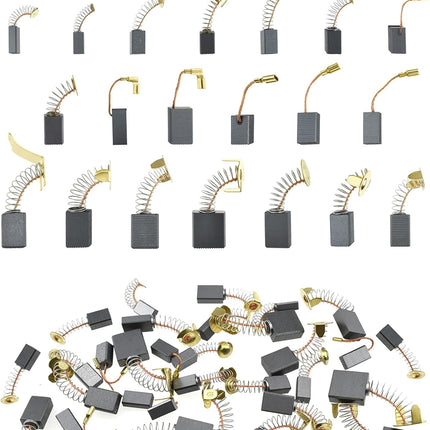 80Pcs Electric Motor Carbon Brushes Set, 20 Different Models Carbons Brushes, Carbon Brush Replacement for Carbons Brush Motor Maintenance
