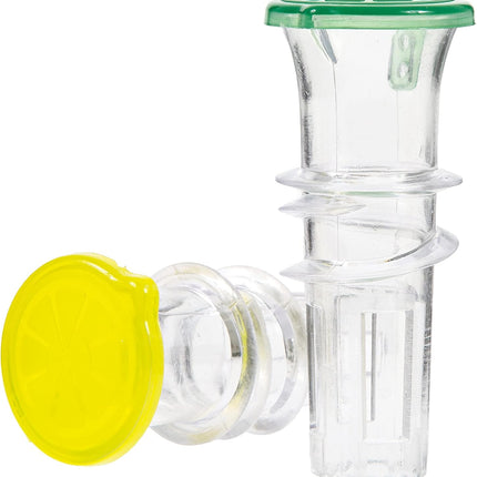 YZC Lemon Squeezer – 2-Pack Lemon-Juicer – BPA-Free Plastic Lime Juicer– Compact Juice Extractor Citrus Press with Lid – Squeeze Lime for Cocktails, Drinks