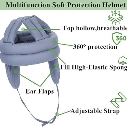 Protective Hat for Elderly - 1 Piece - Army Green - Thickened - Soft