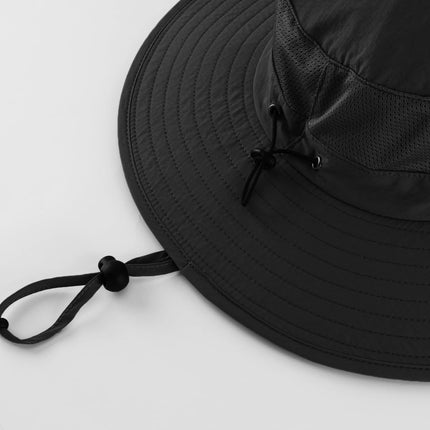 Outdoor UPF50+ Mesh Sun Hat Wide Brim Fishing Hat with Neck Flap Sun Hat for Men Women