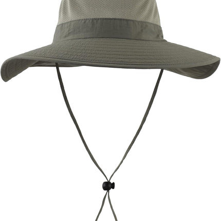 Outdoor UPF50+ Mesh Sun Hat Wide Brim Fishing Hat with Neck Flap Sun Hat for Men Women