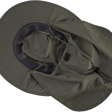 Outdoor UPF50+ Mesh Sun Hat Wide Brim Fishing Hat with Neck Flap Sun Hat for Men Women