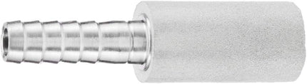 Stainless Steel Aeration Stone, 0.5 Micron Diffion Stone with 1/4" Hose Barb, Stainless Steel Aeration Oxygenation Stone Carbonating Stone for Home Brewing Beer (Pack of 2)