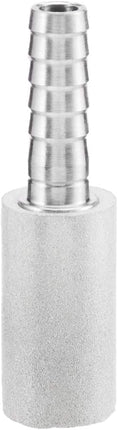 Stainless Steel Aeration Stone, 0.5 Micron Diffion Stone with 1/4" Hose Barb, Stainless Steel Aeration Oxygenation Stone Carbonating Stone for Home Brewing Beer (Pack of 2)