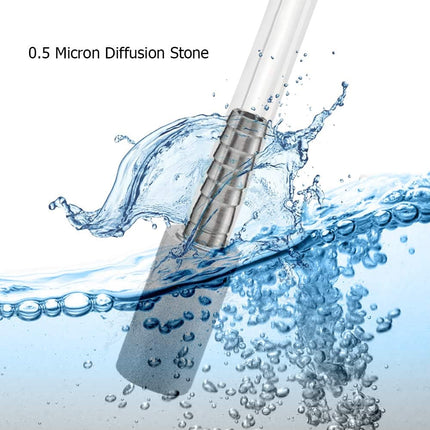 Stainless Steel Aeration Stone, 0.5 Micron Diffion Stone with 1/4" Hose Barb, Stainless Steel Aeration Oxygenation Stone Carbonating Stone for Home Brewing Beer (Pack of 2)