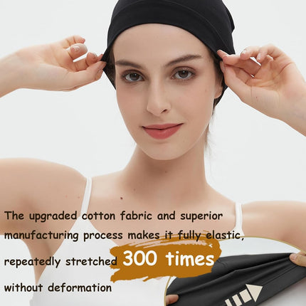 100% Cotton Skull Caps for Men Women Breathable Night Cap Sleep Hats Soft Lightweight Running Beanie Helmet Liner