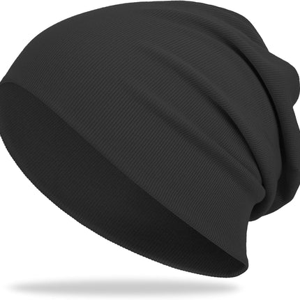 Slouchy Beanie Hats for Women & Men -Ultra-Soft Cotton Knit Cuffed Skull Cap Fashion Style Hipster Lightweight Daily Hat