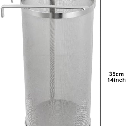 300 Micron 6"x14" Spider Strainer Mesh Hops for Home Beer Brewing Filter Kettle