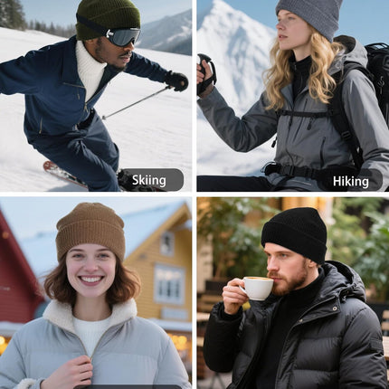 100% Merino Wool Beanie Hat for Women Men, Cuffed Knit Warm Winter Hats,Slouchy Beanies Fisherman Skull Cap Watch Caps
