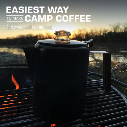Bozeman Percolator Coffee Pot — NO Aluminum or Plastic [9 cup]