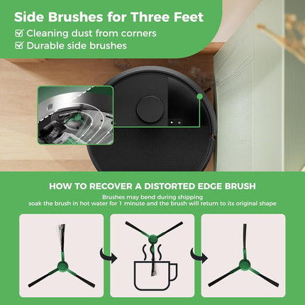 28PCS Accessories for iRobot Roomba Plus 405/505/507 Combo Robot Vacuum Cleaner, Parts Contents 2 Roller Brushes, 6 Side Brushes, 6 Dust Bags, 4 HEPA Filters, 8 Mop Pads, 1 Cleaning Brush