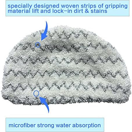 10PK  Replacement Pads Compatible with Bissell Powerfresh Steam Mop 1940 1440 1806 1544 2075 2685 Series 19401 19404 19409 1940A 1940F 1940N 1940T 1940Q 1940W B0006 15441 15443 2181 2814