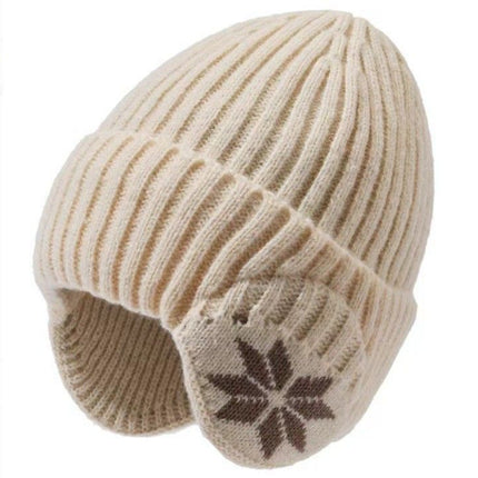 Winter Thick Fleece Lined Ear Protection Hat - Thermal Knit Beanie for Men Women - Warm Skull Cap for Cycling Outdoor Running - Dark Gray