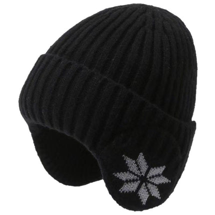 Winter Thick Fleece Lined Ear Protection Hat - Thermal Knit Beanie for Men Women - Warm Skull Cap for Cycling Outdoor Running - Gray