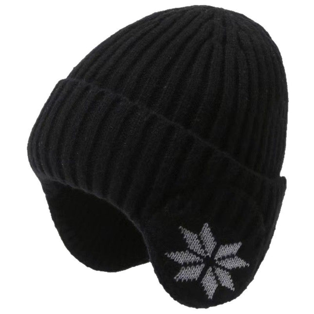 Winter Thick Fleece Lined Ear Protection Hat - Thermal Knit Beanie for Men Women - Warm Skull Cap for Cycling Outdoor Running - Gray