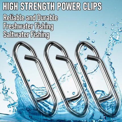 50-Pack Fishing Power Speed Clips 25LB Buy with Stealth