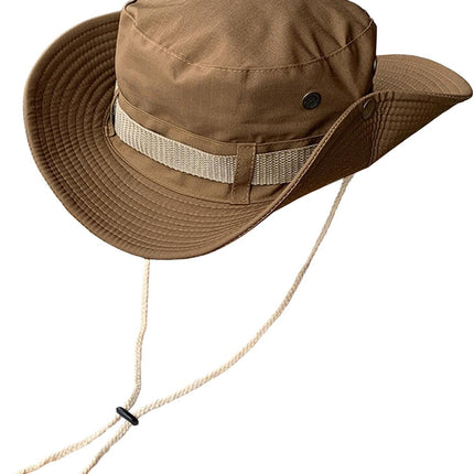 Fishing Hat, Wide Brim Breathable Sun Boonie Hat Safari Hiking Hats Beach Bucket Cap for Men Women