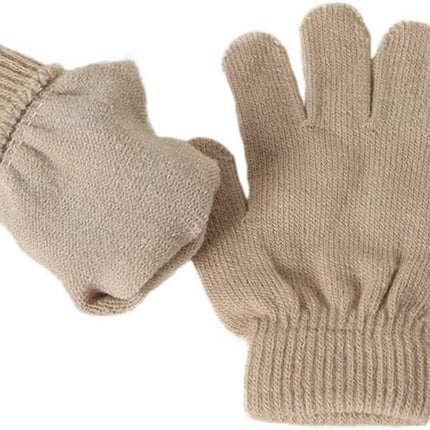 Soft Plush Winter Accessory with Hat, and Scarf in Multiple Colors