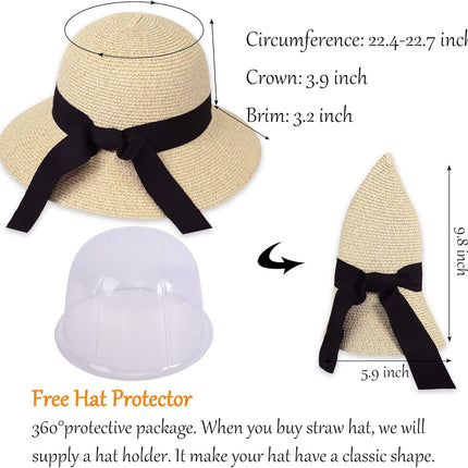 Women's Sun Hats UV Protection Large Wide Brim Hat Women Packable Sun Hat for Women Straw Hats