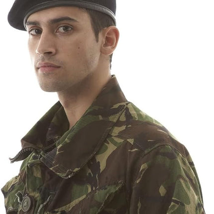 British Military Berets for Men and Women,Wool and Leather Army Beret Hats