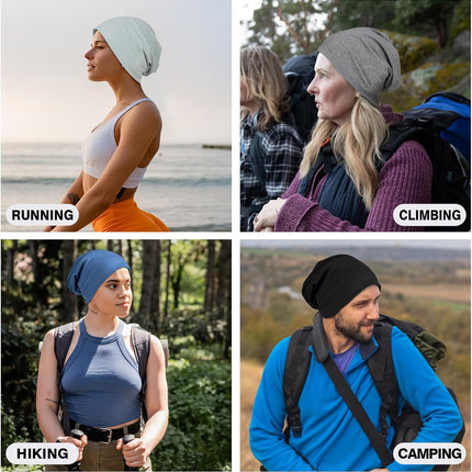 Cotton Slouchy Beanie Hat Baggy Lightweight Beanie Chemo Slouchy Cap Soft Daily Beanie Men Women