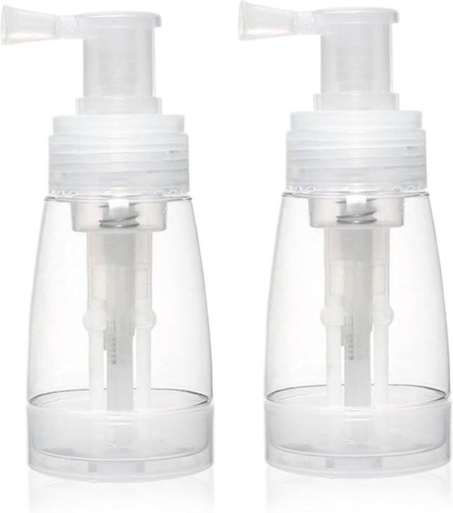2PCS Powder Spray Bottle, 180ml Portable Powder Dispenser with Converging Nozzle, Powder Container Even Dispensing Powder Spray for Baby Powder, Body Powder and Even Edible Glitter