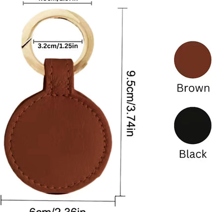 2-Pack Magnetic Hat Clips for Travel | PU Hat Clip Holders for Sun Hats & Wide-Brim Hats | Hands-Free Bag Accessory | No Marking (Black & Brown)