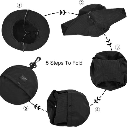 Men Women Outdoor Bucket Hat Quick Dry Packable Boonie Hat UV Protection Sun Hat