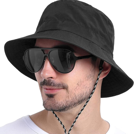Men Women Outdoor Bucket Hat Quick Dry Packable Boonie Hat UV Protection Sun Hat