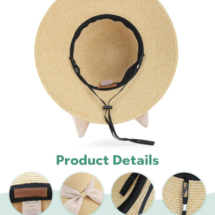 Sun Hat Womens Wide Brim Foldable Straw Hats Beach Sun Hats for Women Floppy Summer Hats UPF 50+