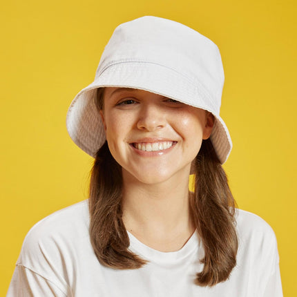 Bucket Sun Hat 100% Cotton Long brim and Deeper & Round Top Tennis Packable Summer Fashion Outdoor Hat