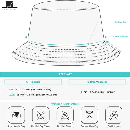 Bucket Sun Hat 100% Cotton Long brim and Deeper & Round Top Tennis Packable Summer Fashion Outdoor Hat