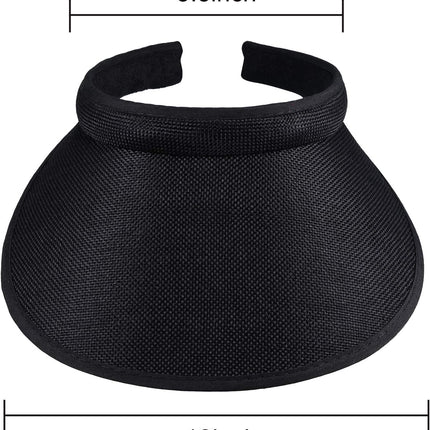 3 Pieces Sun Visor Hats Summer Wide Brim Clip on Beach Adjustable Large Brim Cap Golf Hat for Women