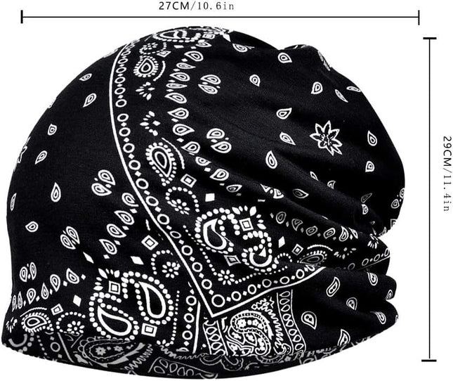 4 PCS Women Baggy Slouchy Beanie Chemo Hat Cap Snood Cancer Headwear Multicolor One Size