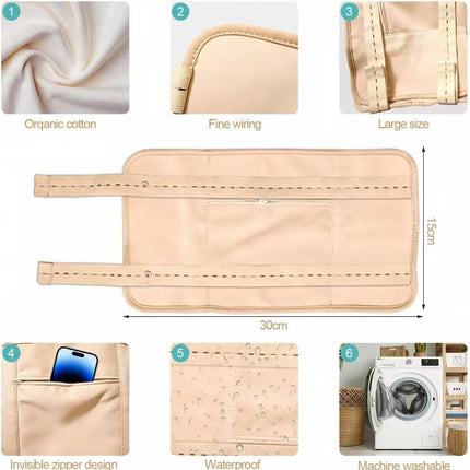 Castor oil packs - Reusable adjustable packaging set for the liver - promotes sleep - supports the liver and abdominal muscles to improve blood circulation and digestion (Castor oil not included) (1 pack)