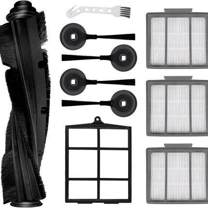 Spare Replacement Parts or Shark ION Robot AV751 AV752 AV753 S87 R85 RV850, RV850WV Vacuum Cleaner Accessory Kit Pack o 4 Side Brushes,1 Main Brush, 3 Pre-Motor ilter, 1 Cleaning Gear