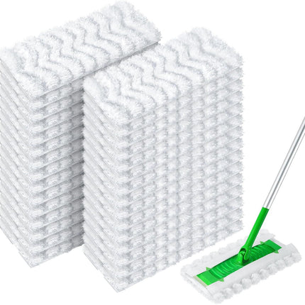 Dry Mop Pads or Swier Sweep and Mop, Heavy Duty Pet Dry Sweeper Reills, Sweeping Cloths or Cleaning Hardwood loor Dust and Hair, Disposable, Unscented, 30 Count